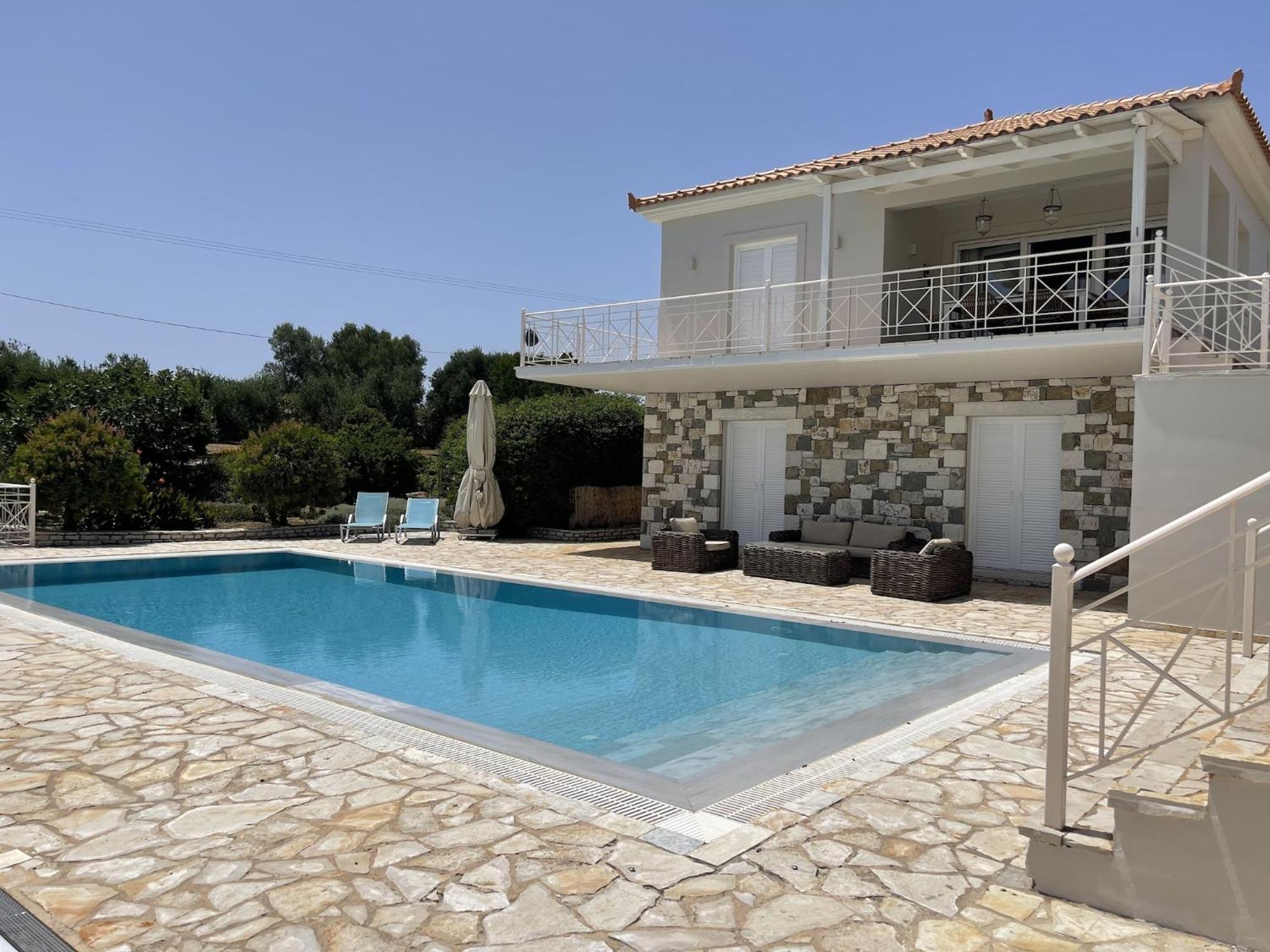 Luxurious Villa In Peloponnese With Swimming Pool Kamária Zewnętrze zdjęcie